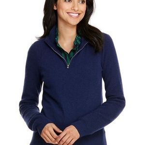 Vineyard Vines navy blue quarter zip sweater